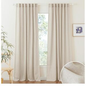 Curtains  Textured Sheer Window Wide 52 x Long‎ 90, 2 Panels